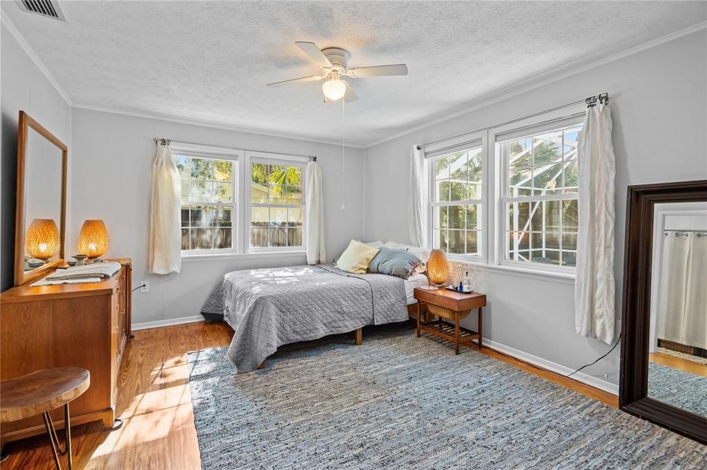 Bedroom, Interior, Wood Texture Flooring
