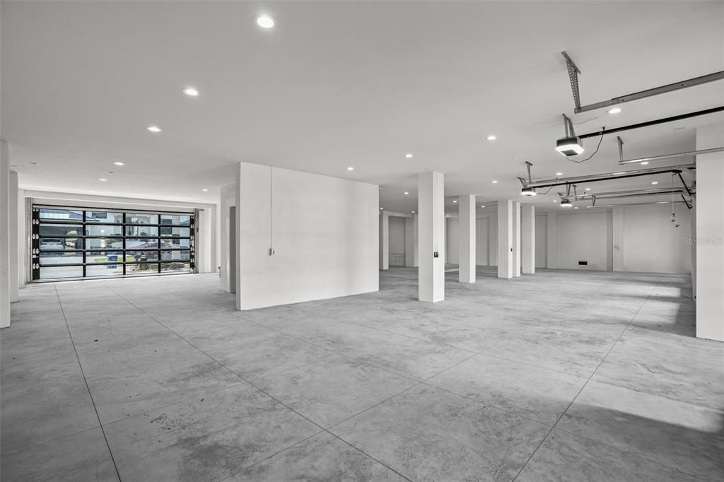 Garage, Interior, Recessed Lighting