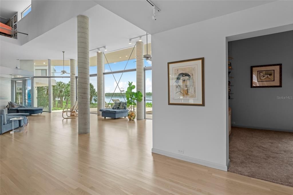 Interior, Pendant Lights, Recessed Lighting, Wood Texture Flooring