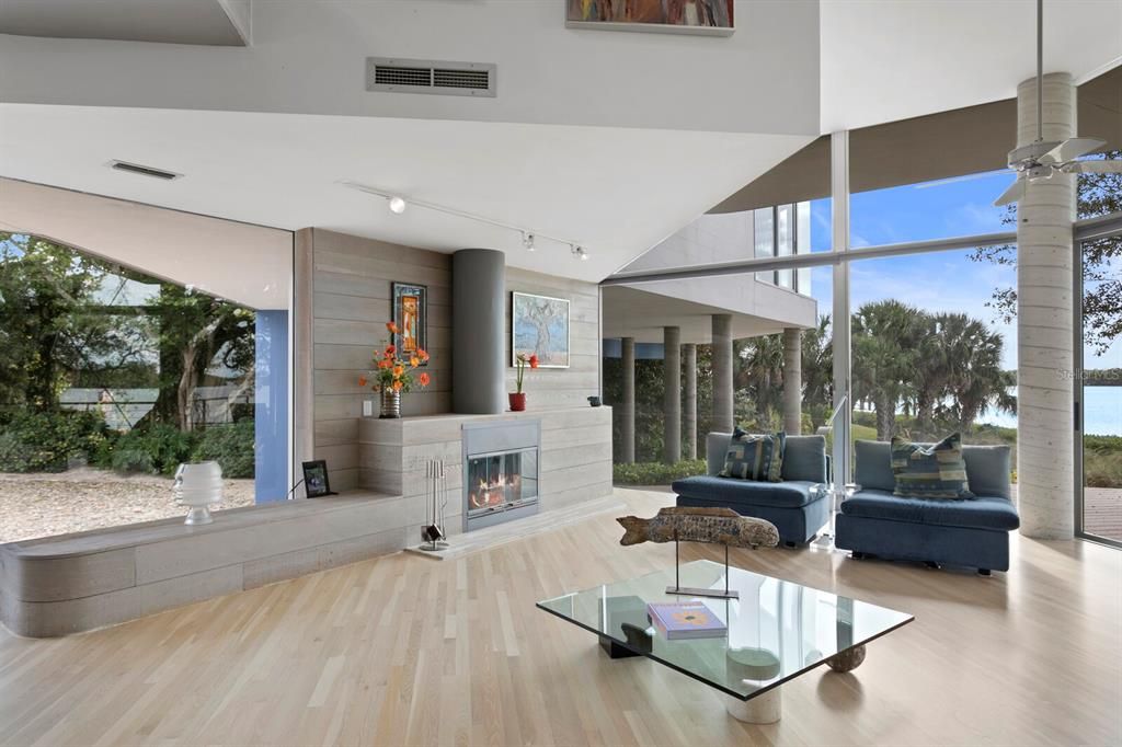 Fireplace, Interior, Living room, Wood Texture Flooring