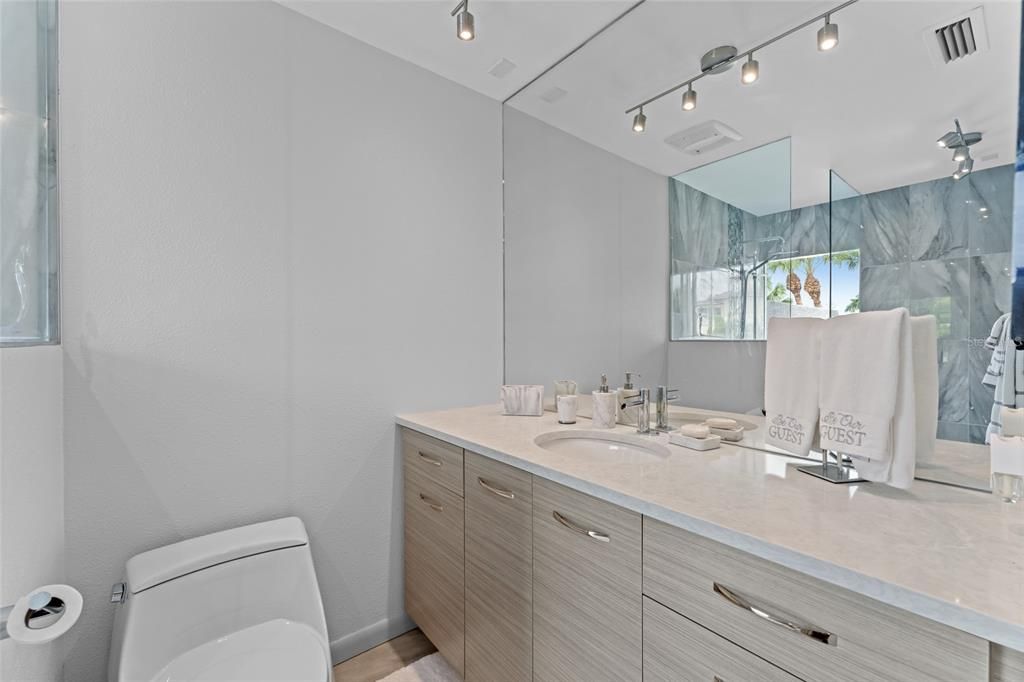 Bathroom, Interior, Marble Walls