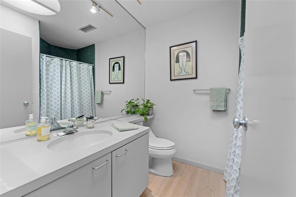 Bathroom, Interior, Wood Texture Flooring