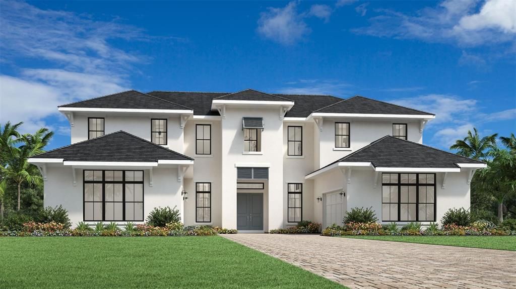 Attached, Exterior, Facade, French Provincial