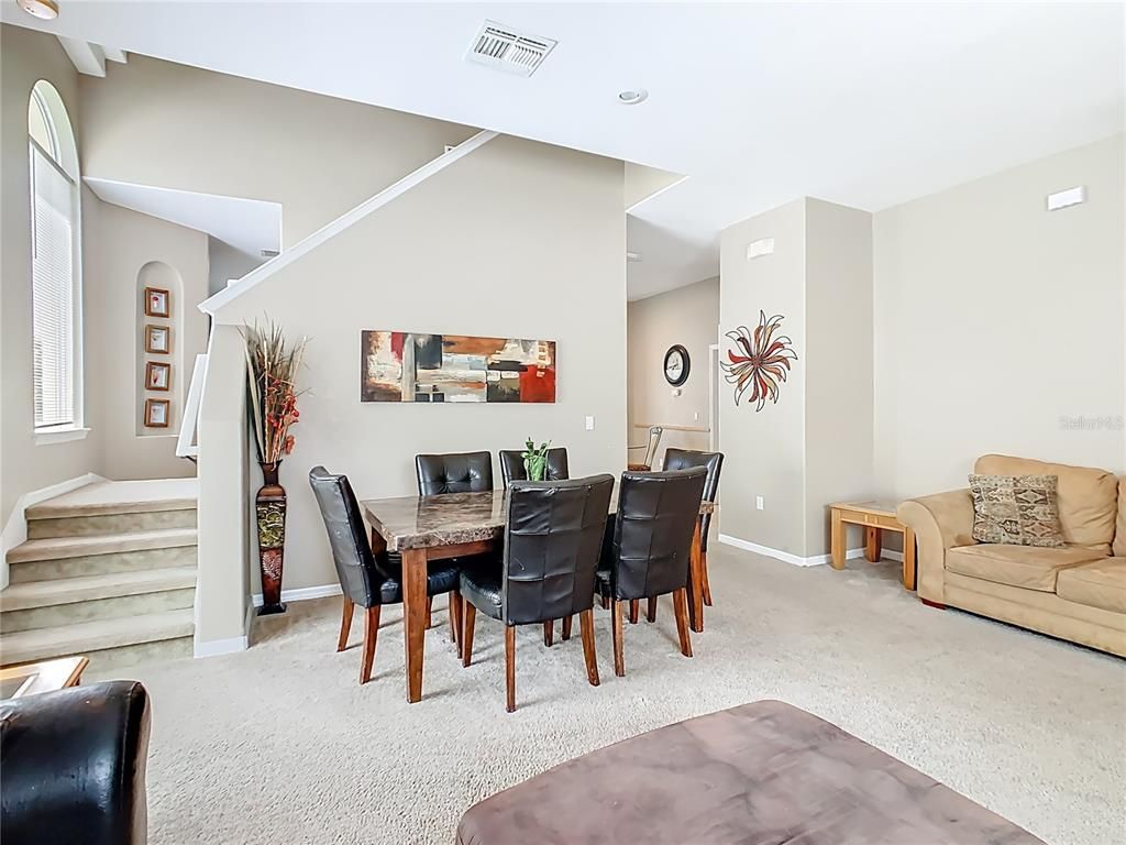 Dining room, Interior, Recessed Lighting