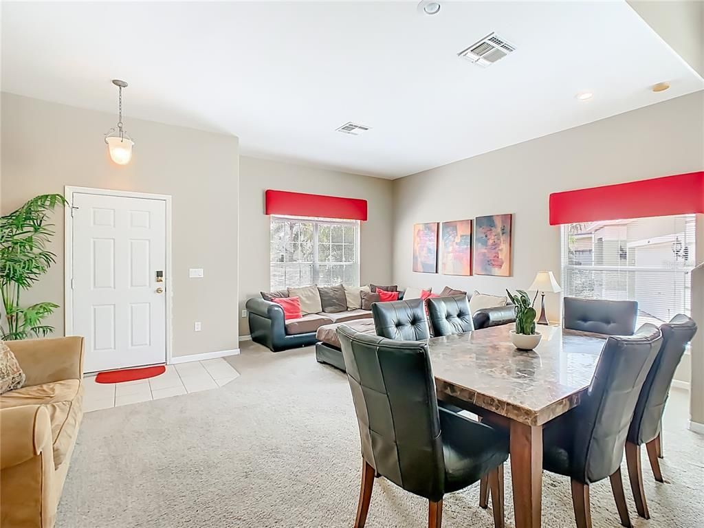 Dining room, Interior, Living room, Pendant Lights, Recessed Lighting