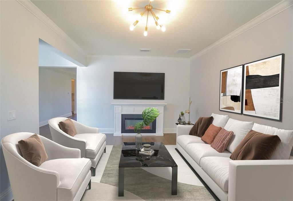 Fireplace, Interior, Living room