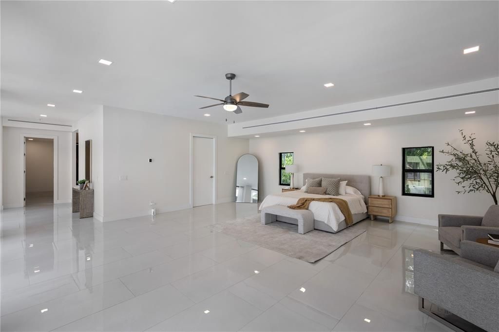 Bedroom, Interior, Recessed Lighting
