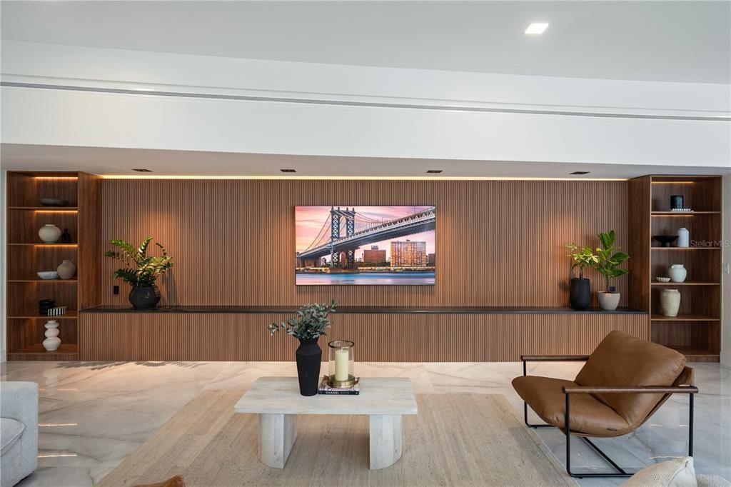 Interior, Marble, Recessed Lighting