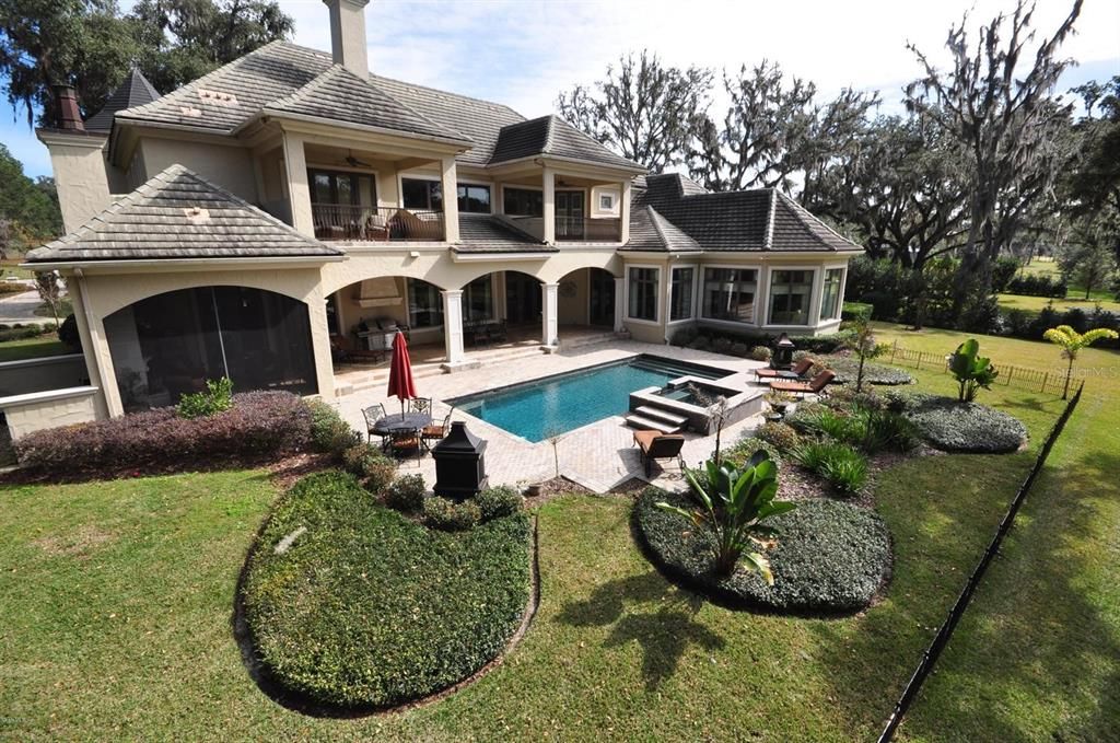 Backyard, Exterior, Facade, Pool, French Provincial
