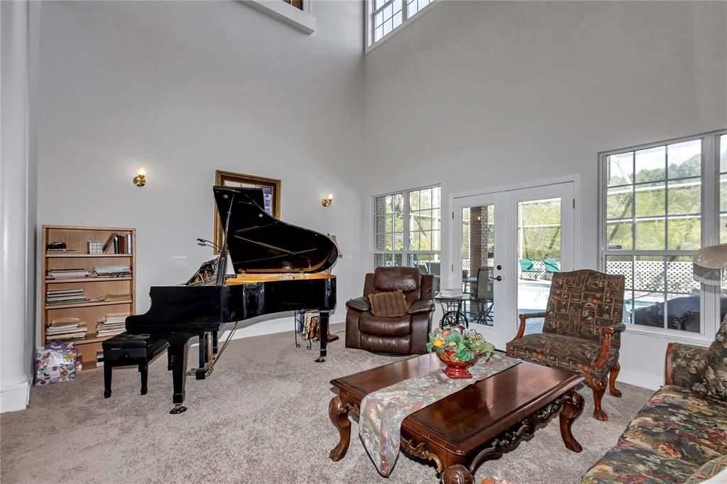 Interior, Living room, Piano