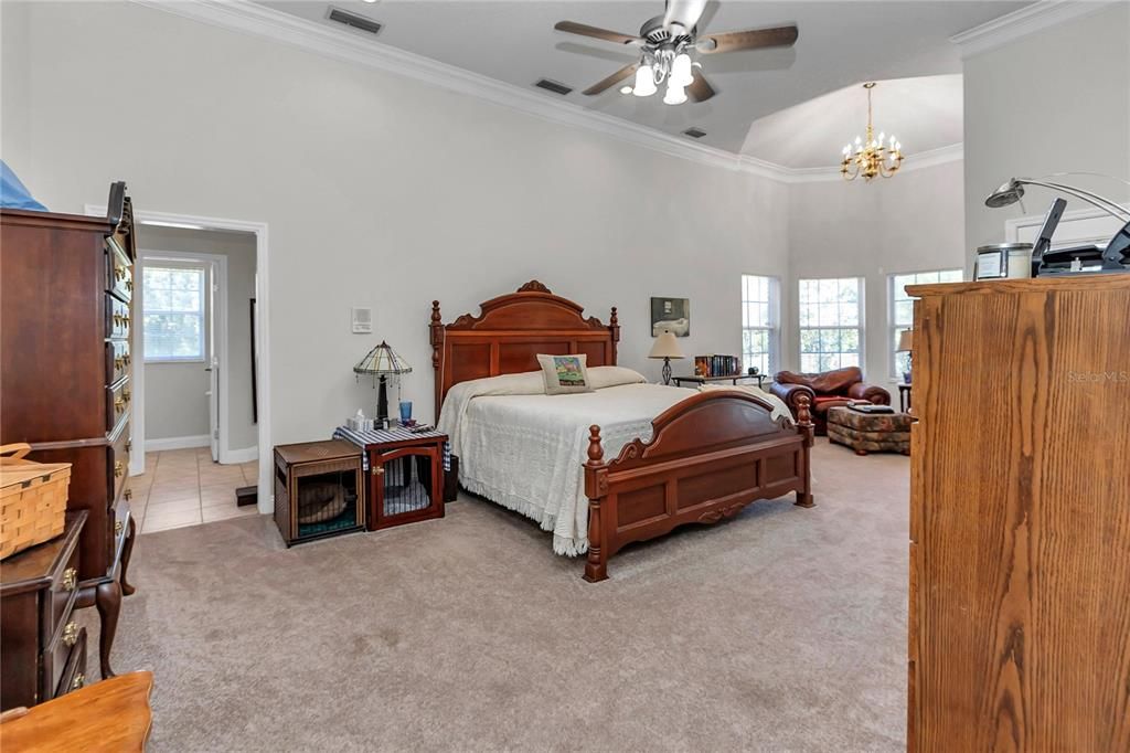 Bedroom, Chandelier, Interior