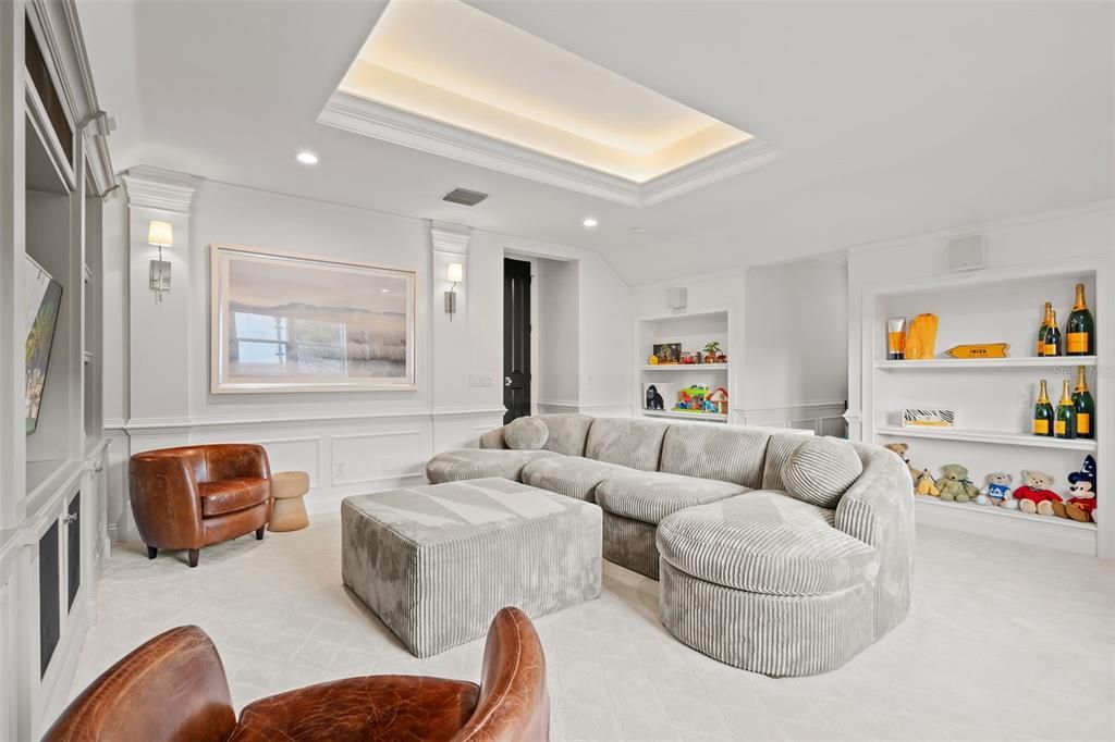 Interior, Living room, Recessed Lighting