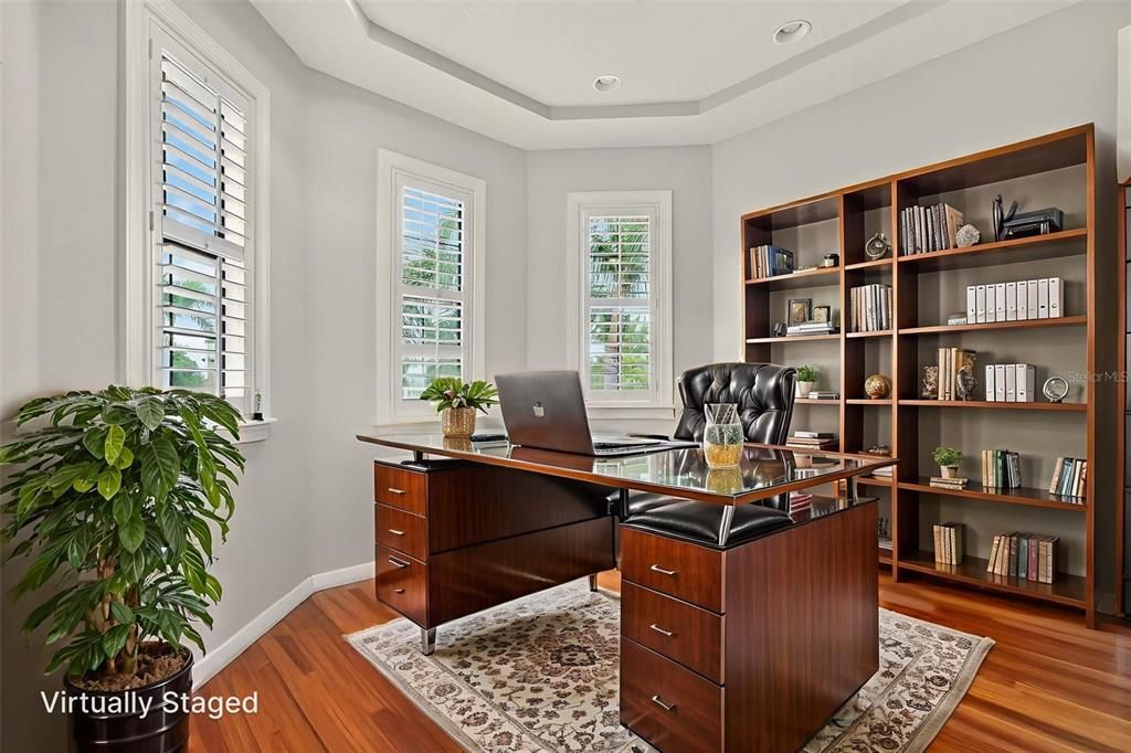 Home Office, Interior, Wood Texture Flooring