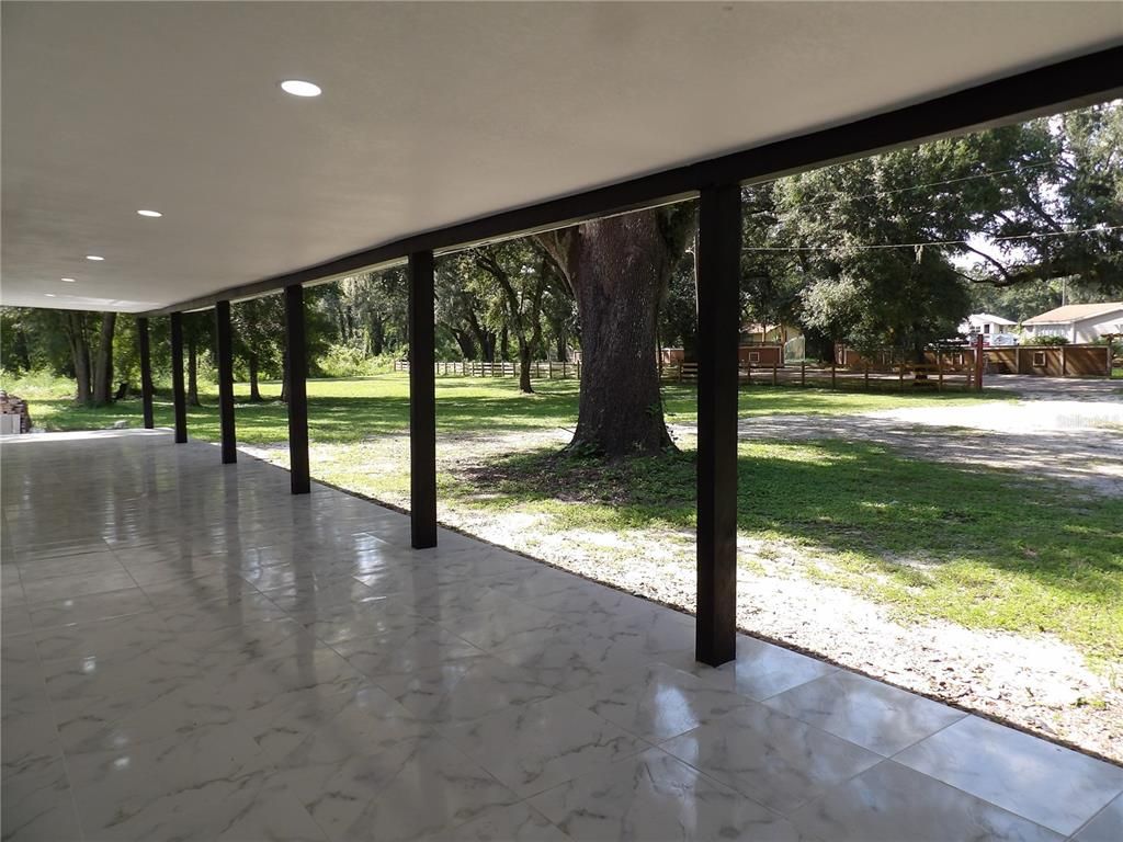 Backyard, Interior, Marble, Recessed Lighting, Sun Room