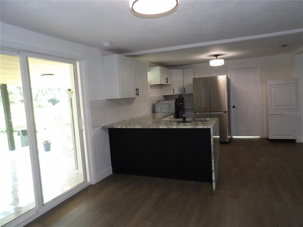 Interior, Kitchen, Wood Texture Flooring