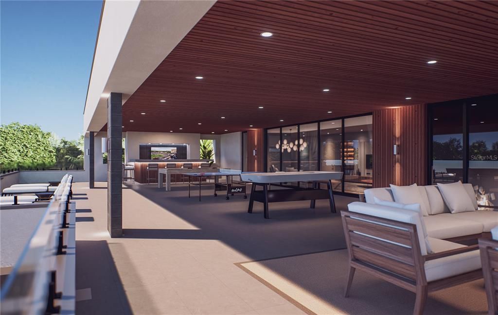 Exterior, Game Room, Recessed Lighting