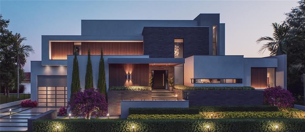 Exterior, Facade, Modern