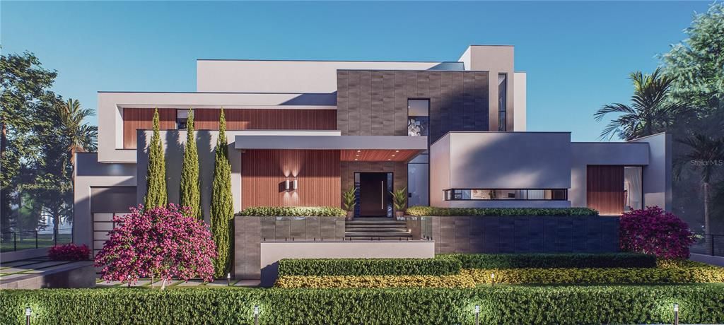 Backyard, Exterior, Facade, Modern