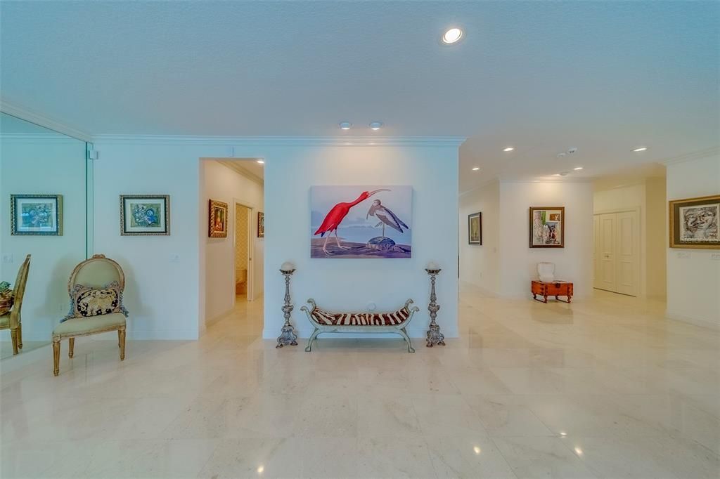 Interior, Marble, Recessed Lighting