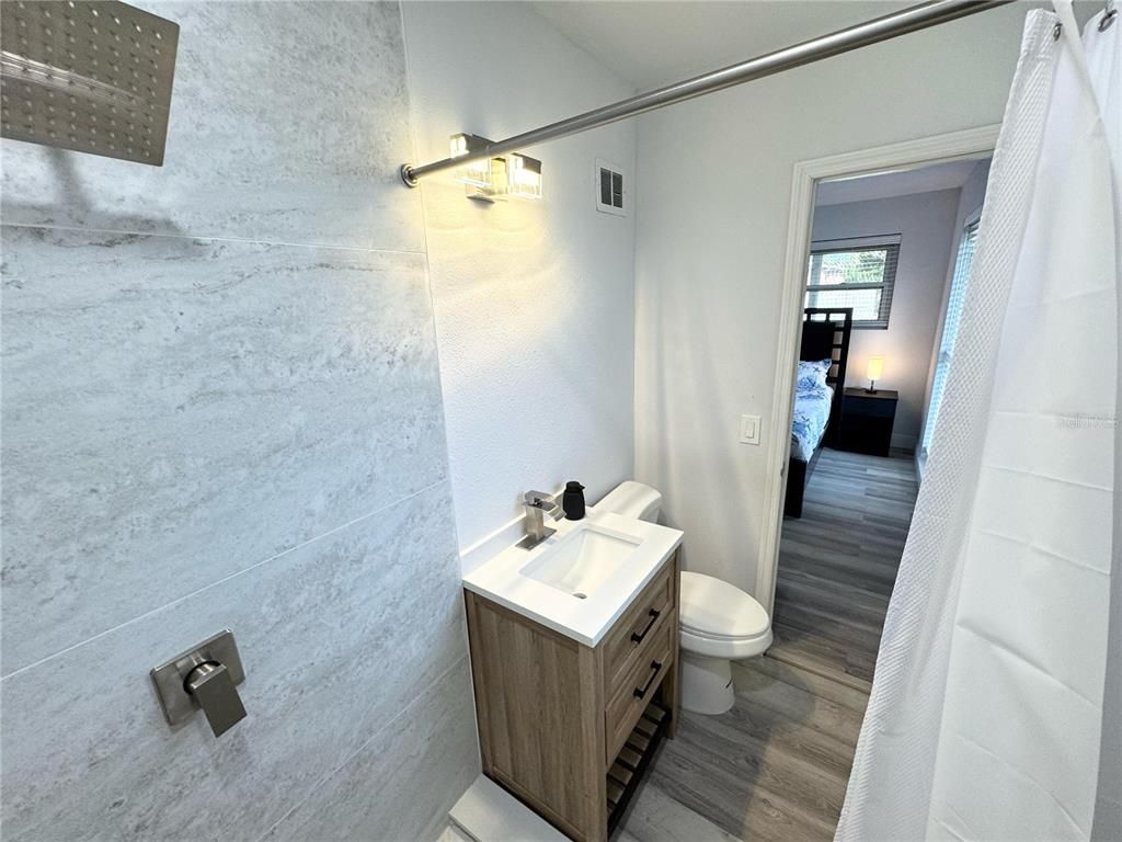 Bathroom, Interior, Wood Texture Flooring