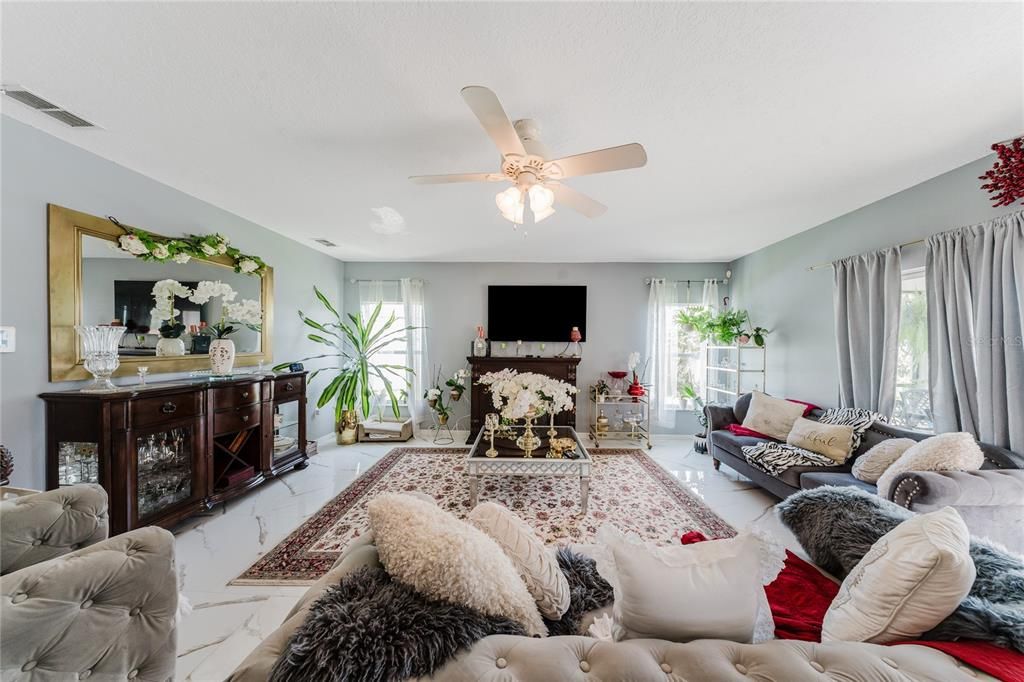 Fireplace, Interior, Living room, Marble