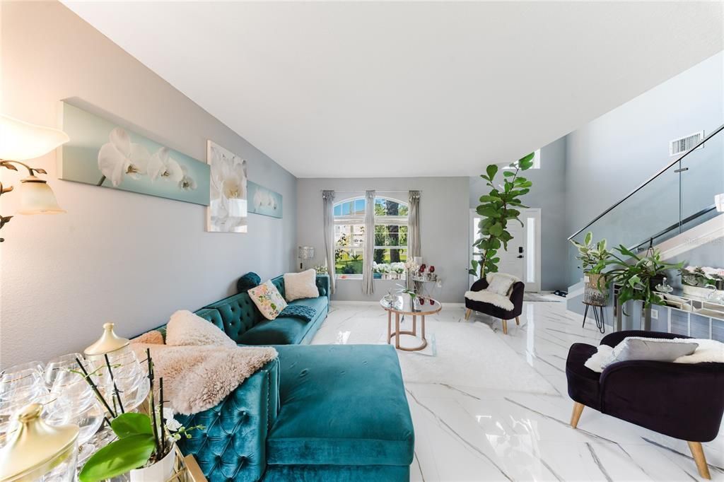 Interior, Living room, Marble