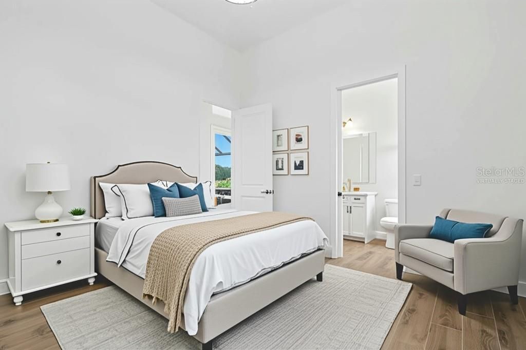 Bedroom, Interior, Wood Texture Flooring