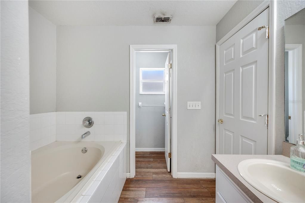 Bathroom, Interior, Wood Texture Flooring