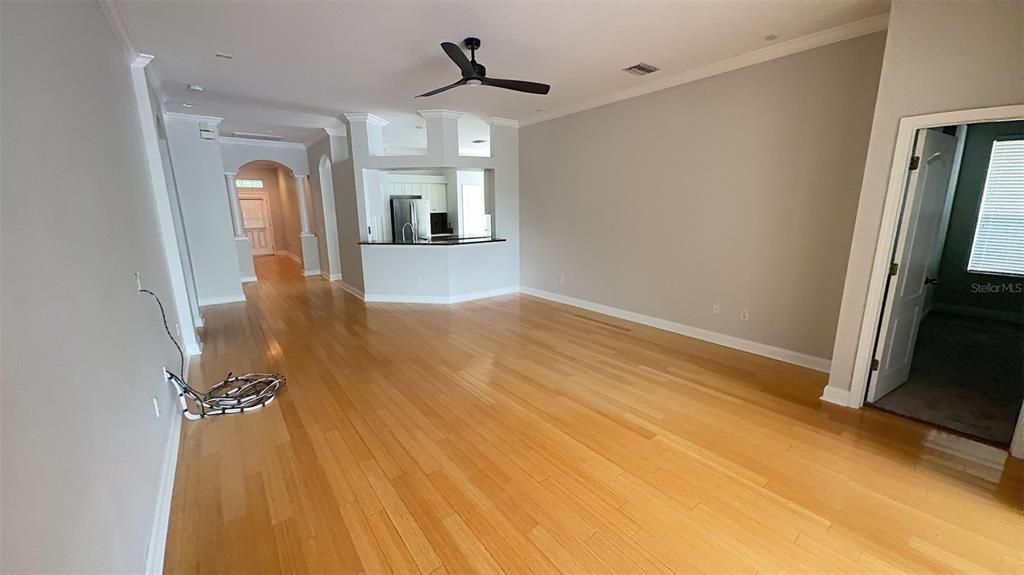 Empty room, Interior, Wood Texture Flooring