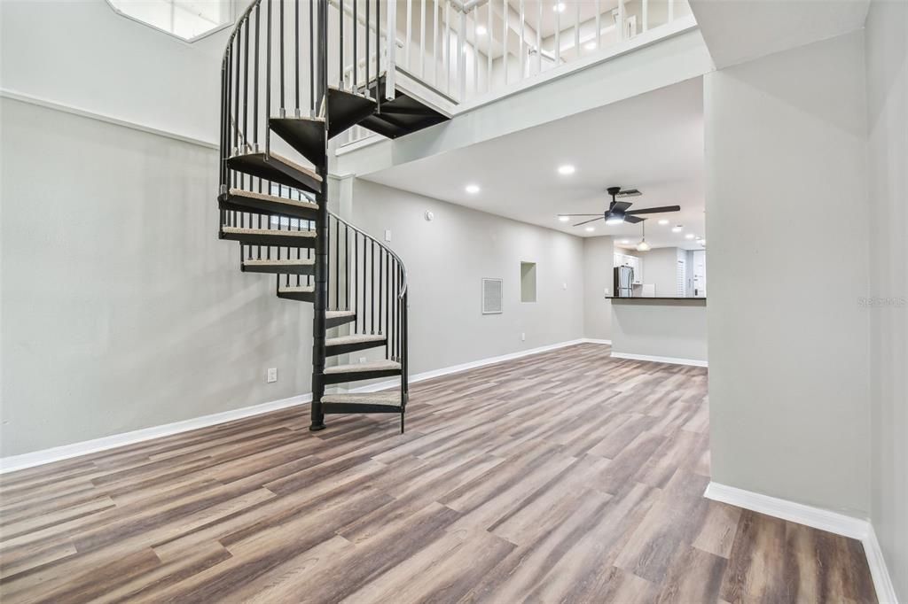 Interior, Recessed Lighting, Wood Texture Flooring