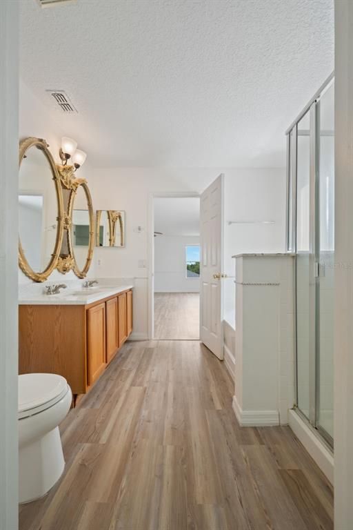 Bathroom, Interior, Wood Texture Flooring