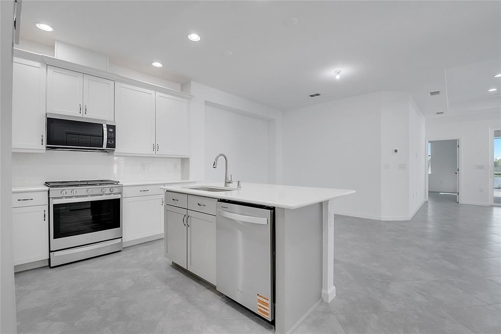 Interior, Kitchen, Recessed Lighting, Stainless Steel Appliances