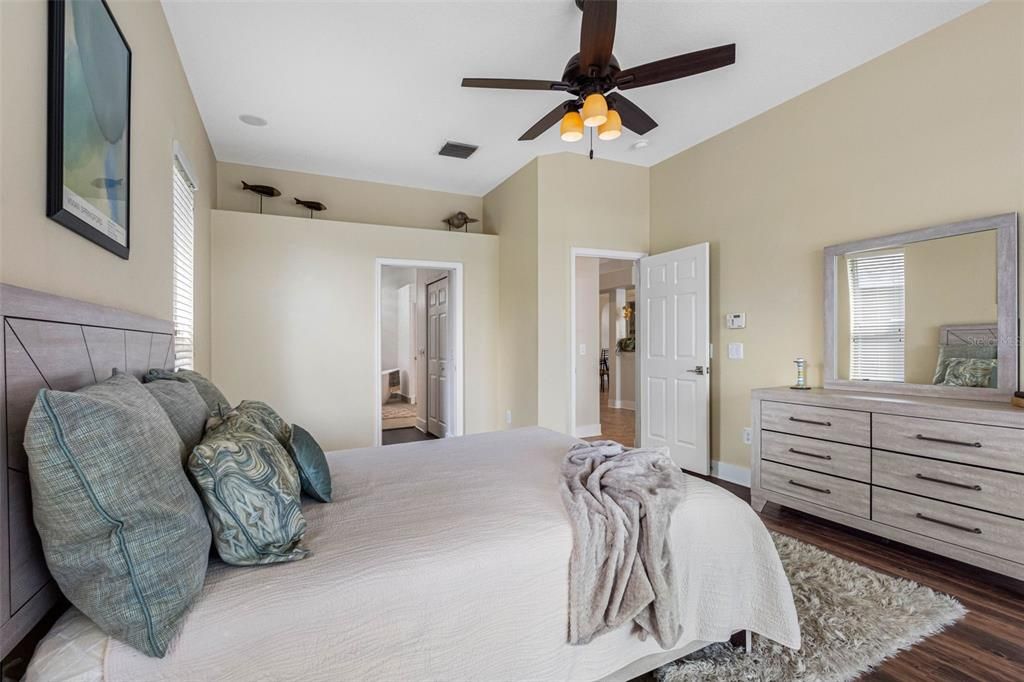 Bedroom, Interior, Wood Texture Flooring
