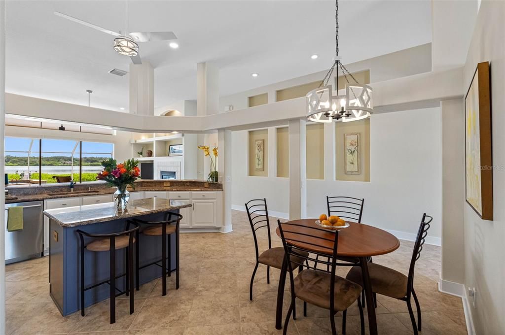 Dining room, Interior, Kitchen, Pendant Lights, Recessed Lighting