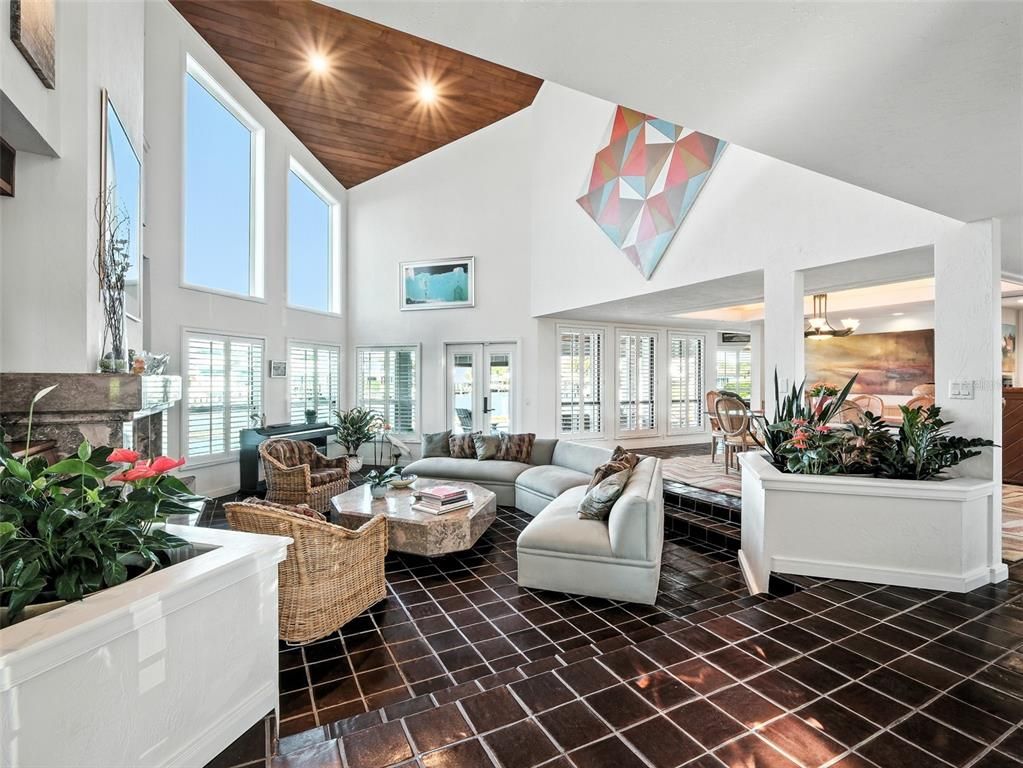 Interior, Living room, Wooden Ceilings