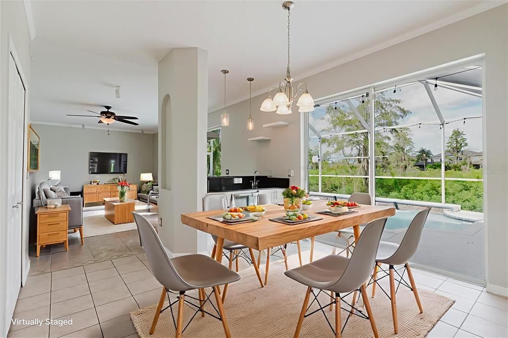Dining room, Glass Ceilings, Interior, Living room, Pendant Lights, Sun Room
