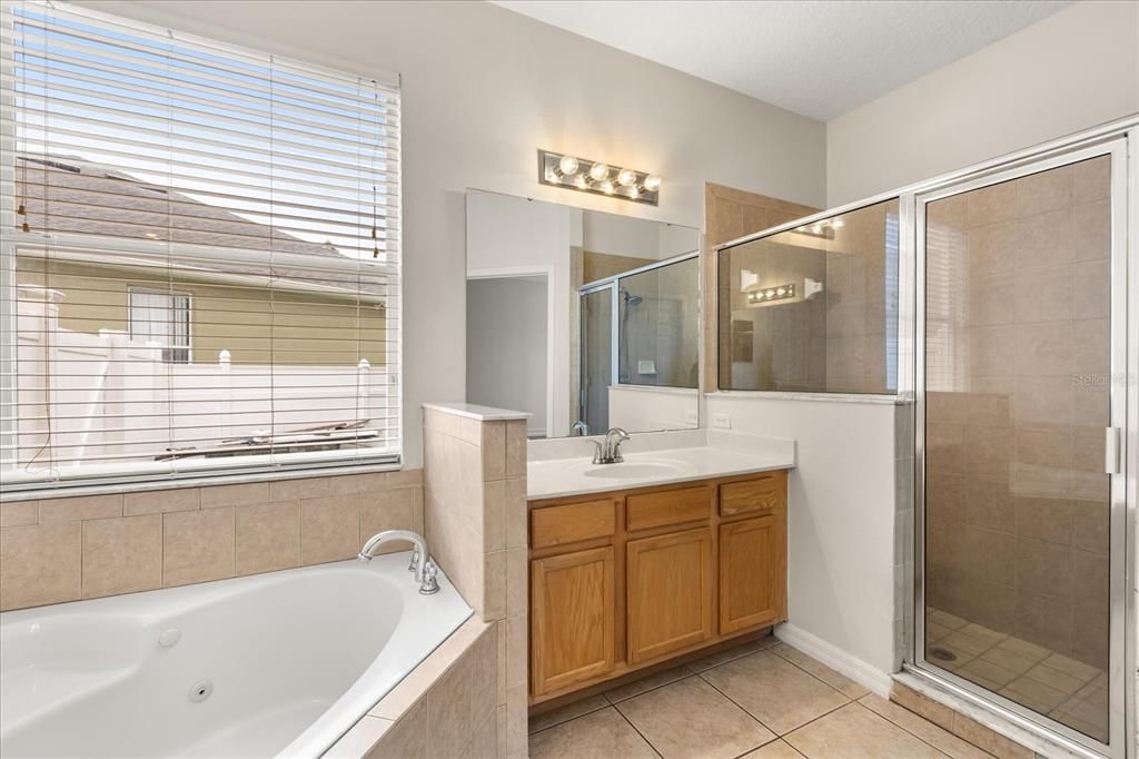Bathroom, Dual Sink Vanities, Glass Shower, Interior