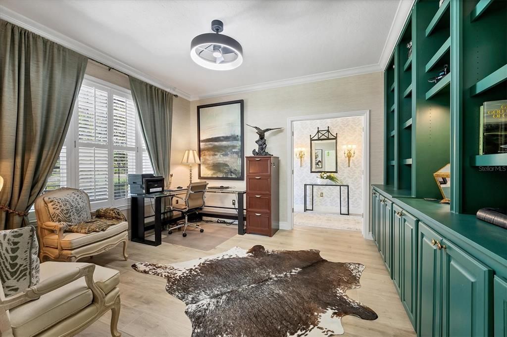Home Office, Interior, Wood Texture Flooring