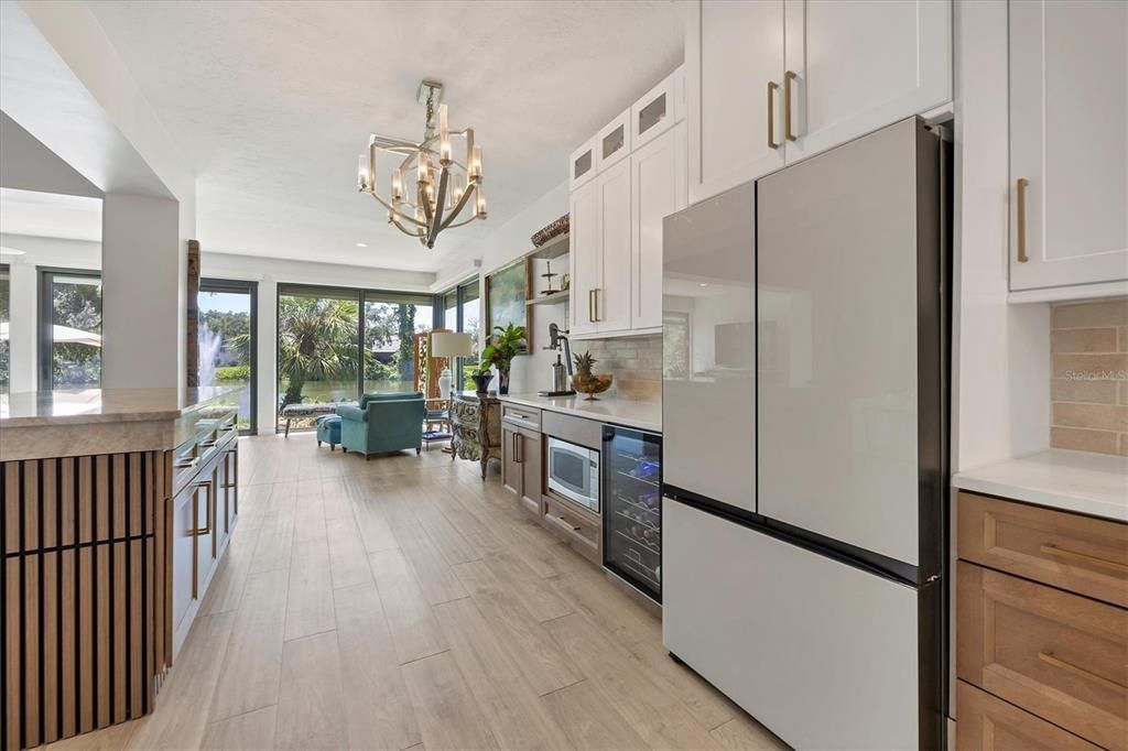 Chandelier, Interior, Kitchen, Living room, Wood Texture Flooring