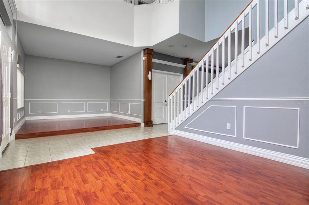 Empty room, Interior, Wood Texture Flooring
