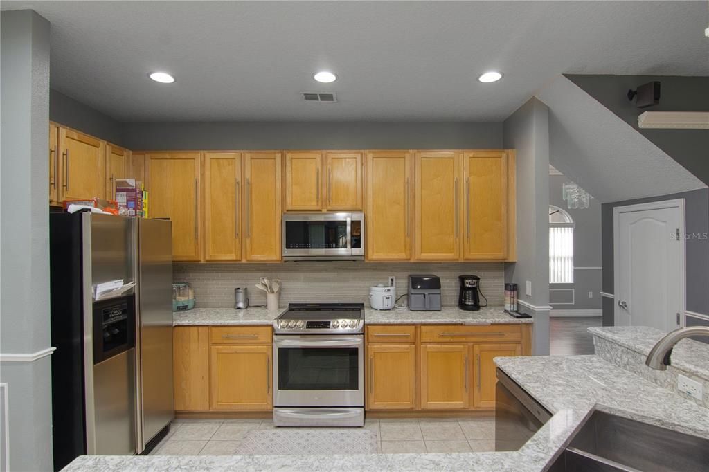 Interior, Kitchen, Recessed Lighting, Stainless Steel Appliances