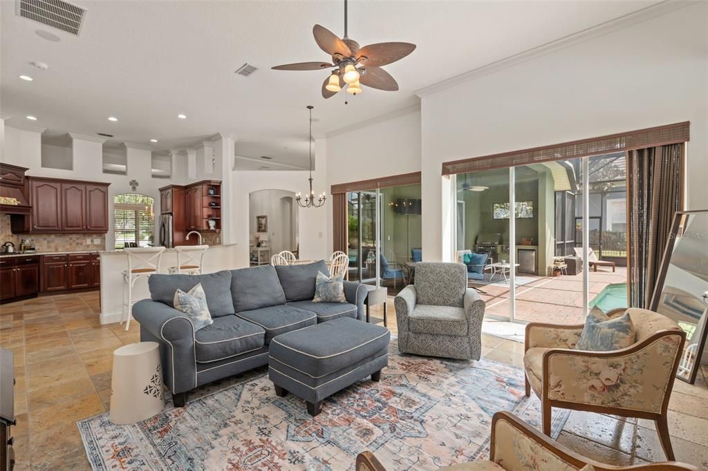Dining room, Interior, Kitchen, Living room, Pendant Lights, Recessed Lighting