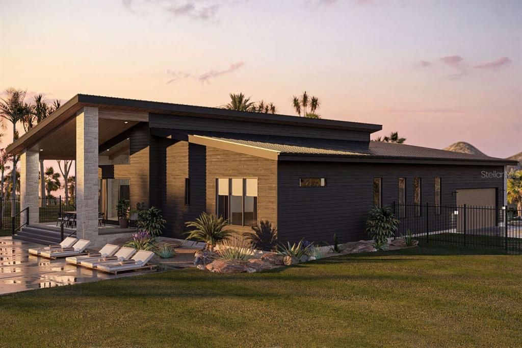 Backyard, Exterior, Facade, Modern
