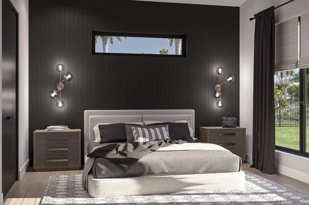 Bedroom, Interior, Wood Texture Flooring