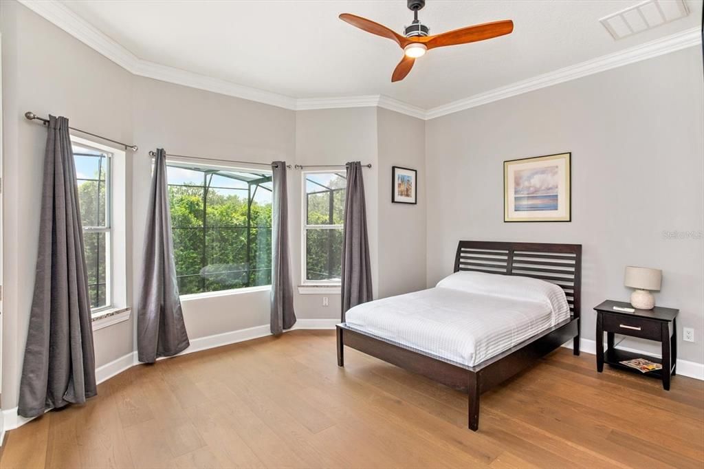 Bedroom, Interior, Wood Texture Flooring