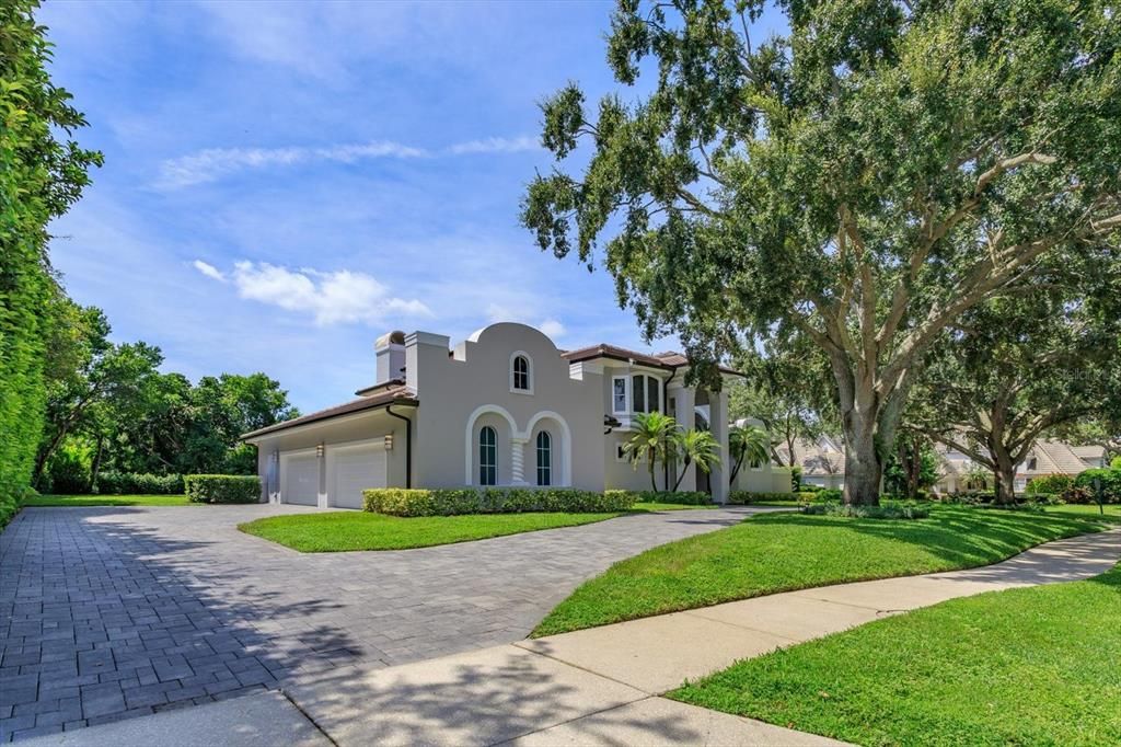 Attached, Backyard, Exterior, Facade, Spanish Mediterranean