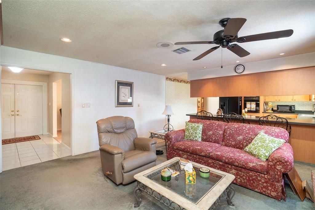 Interior, Kitchen, Living room, Recessed Lighting
