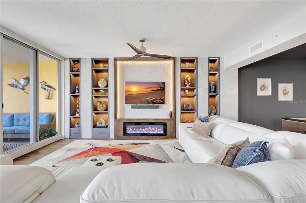 Fireplace, Interior, Living room, Wood Texture Flooring