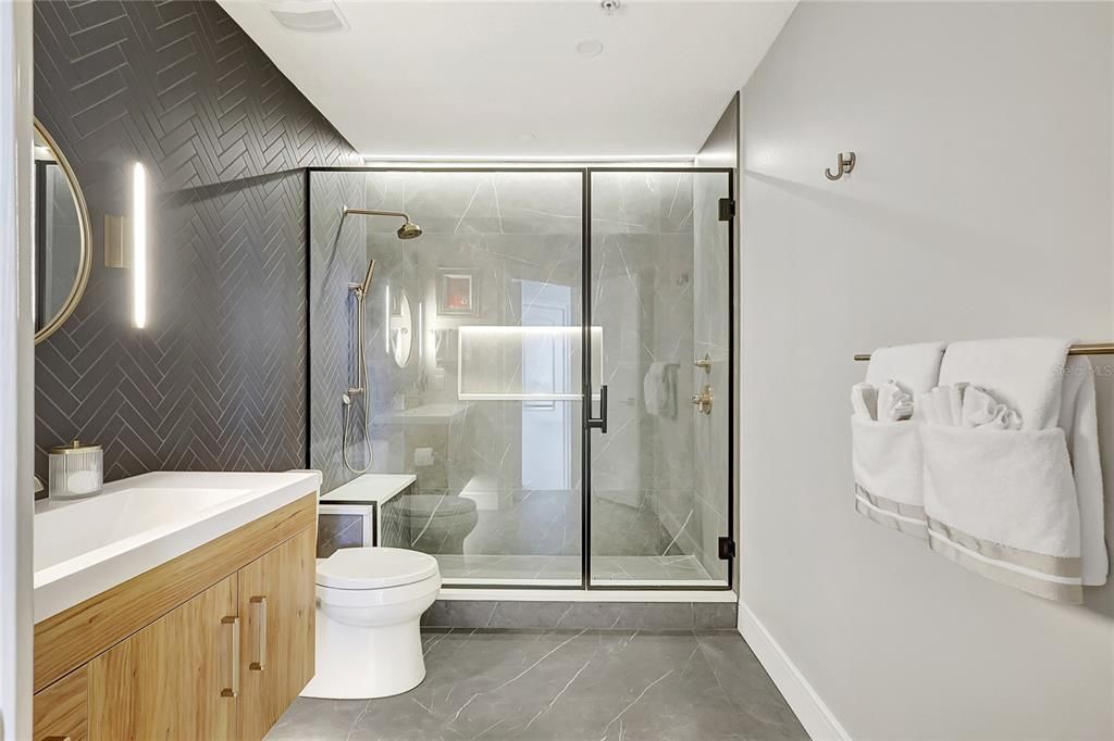 Bathroom, Glass Shower, Interior