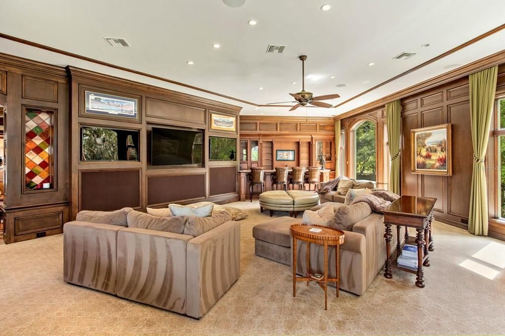 Interior, Living room, Recessed Lighting